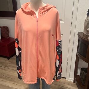 Adidas Peach and Multicolor Women's Jacket